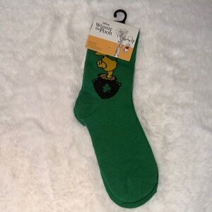 Disney Winnie the Pooh Green Casual Socks